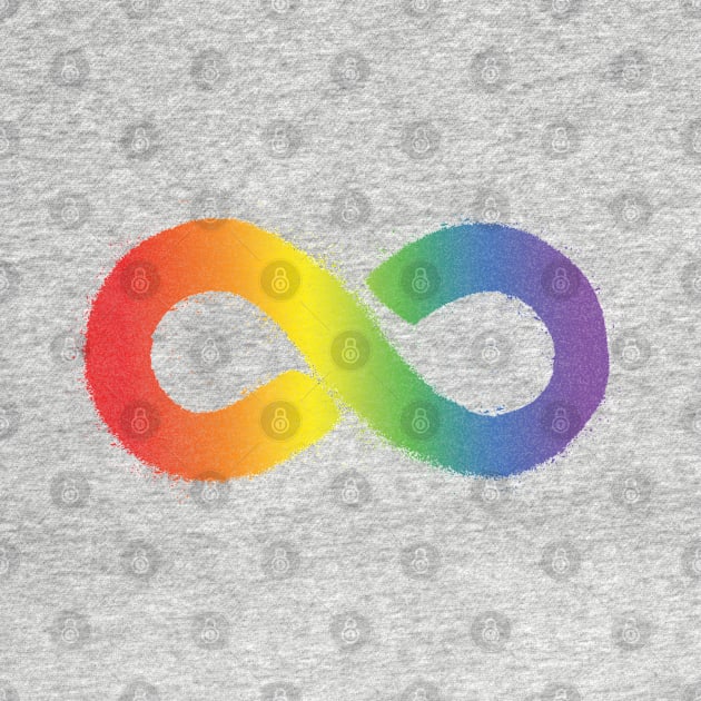 Rainbow Infinity Symbol | Autism Pride Sticker | Neurodiversity by BlueWaveTshirts